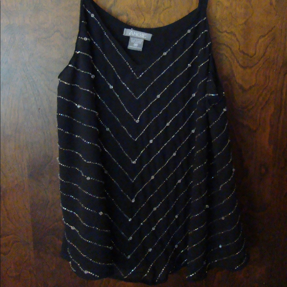 Angie black tank top